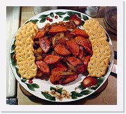 balogna-onions * Balogna and Onions - fried and marinated with ketchup and Sweet Baby Ray's rib sauce. * 750 x 671 * (80KB)