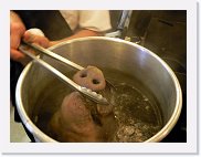 headcheese * Head Cheese - As you might expect. I make a more civilized version with shredded pork butt and chicken, with a mix of geletin and broth gelled into molds ... * 550 x 413 * (78KB)