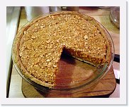 pumpkin-pie * Pumpkin Pie - Standard filling recipe, but the graham cracker crusts are rolled firm and baked brown till they're crisp. Topped with a mix of brown sugar and crushed nuts. * 750 x 614 * (89KB)