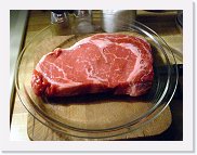 steak-evolution-(1) * Evolution of a Steak (Part One) - Always start with the finest cuts. I'm lucky enough to have a butcher shop right around the corner from me. This one was still mooing when I got it. * 750 x 572 * (61KB)